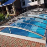 Pavilhão do pool de policarbonato